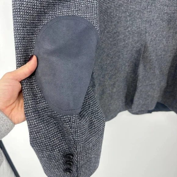 Pendleton wool sports coat jacket size 42 long gray blue classic western - Picture 3 of 12